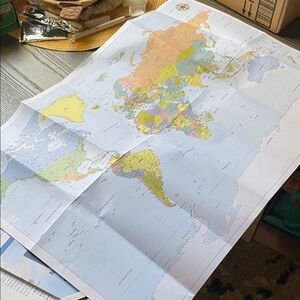 Colorful World Map Poster